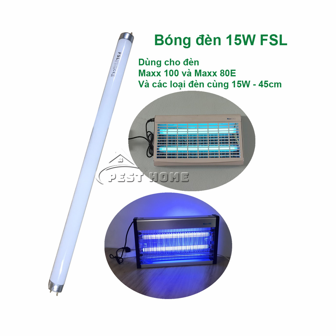 Bóng đèn diệt côn trùng 15W-45cm FSL