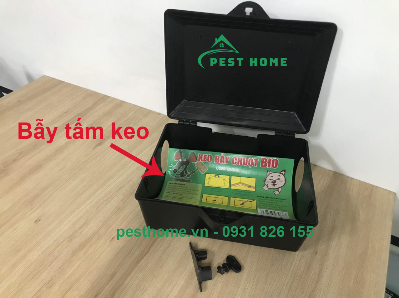 Hộp bẫy chuột tấm keo