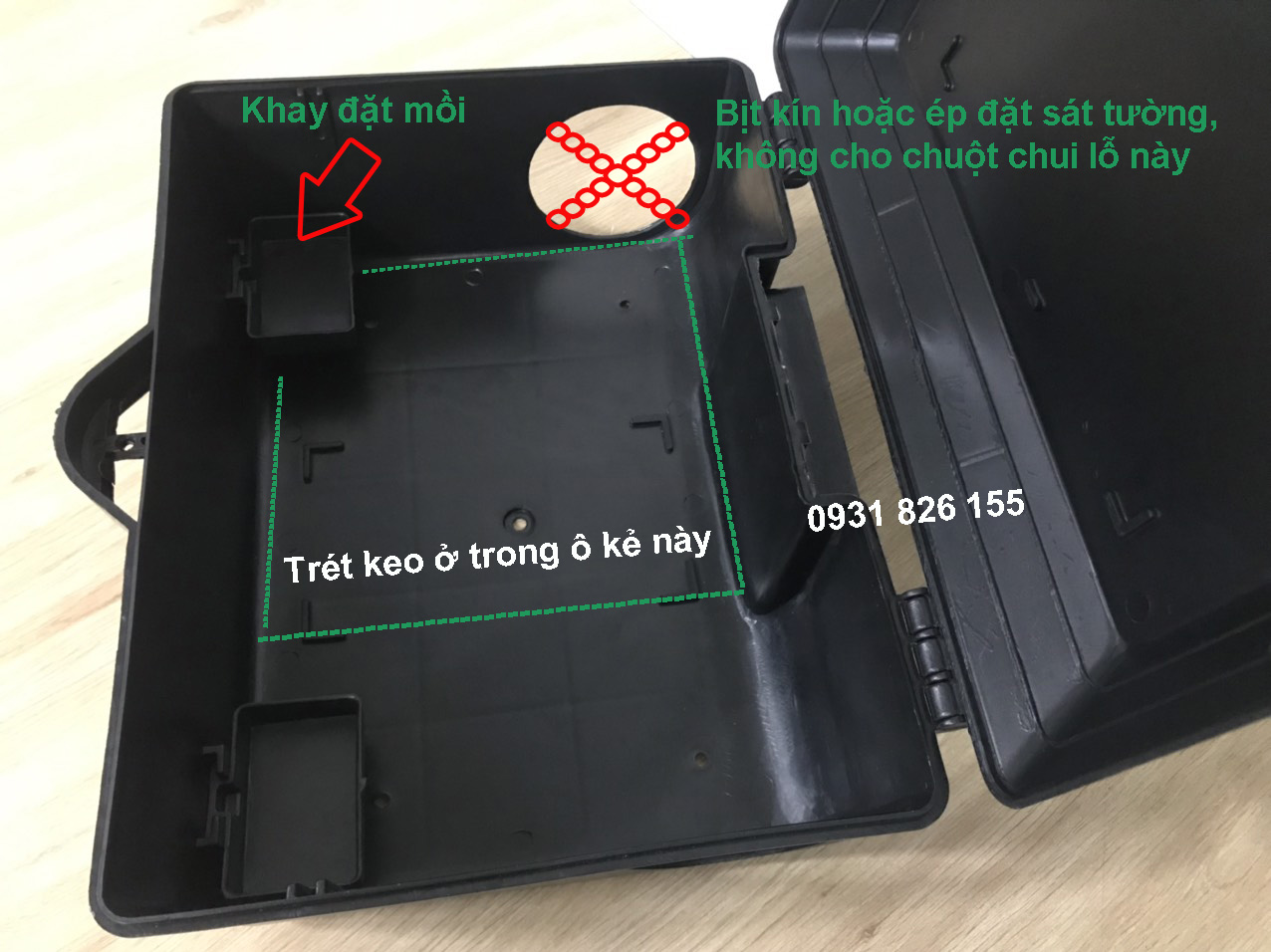 Cách bẫy chuột hiệu quả bằng chiếc hộp và trét keo dính chuột