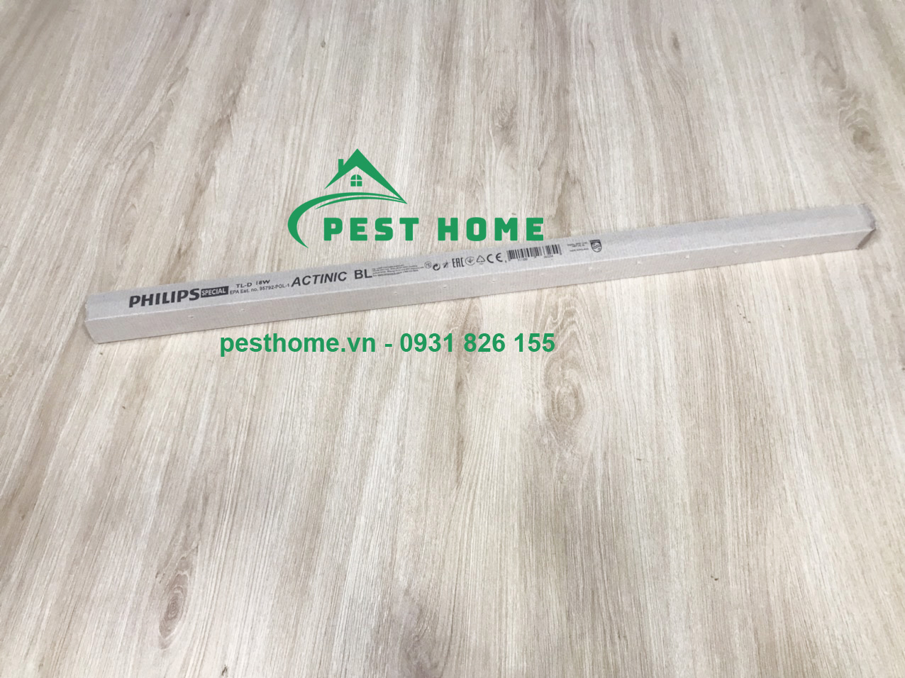 bong den bat con trung philips 18w dai 60cm Bóng đèn bắt côn trùng Philips 18W dài 60cm