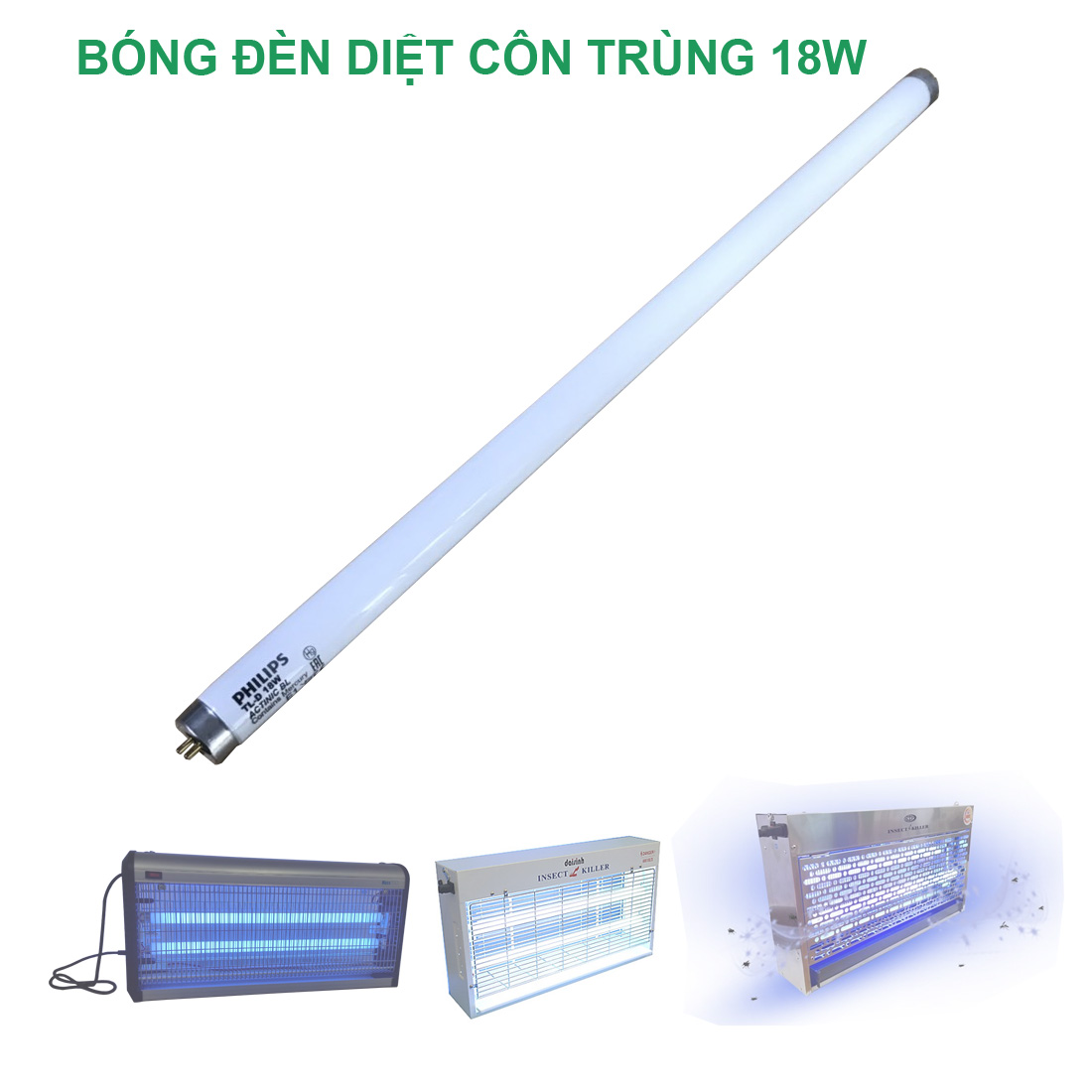 Bóng đèn diệt côn trùng 18W Philips