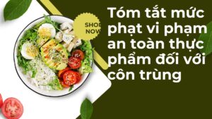 Tóm tắt mức phạt vi phạm an toàn thực phẩm đối với côn trùng