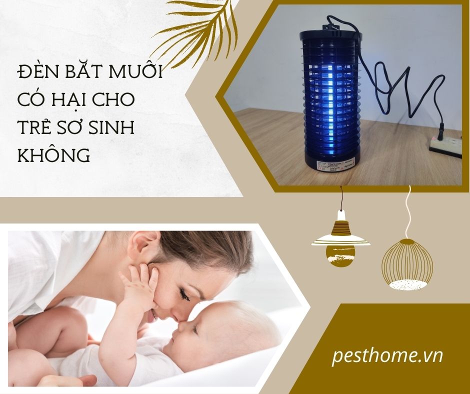 Đèn bắt muỗi có hại cho trẻ sơ sinh không