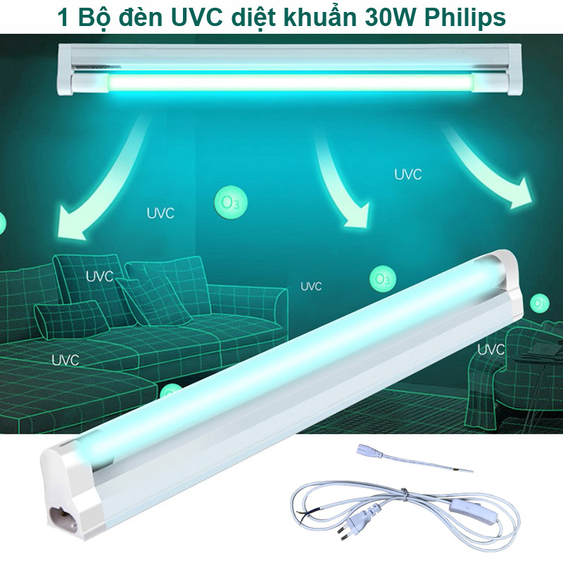 Bộ đèn UV diệt khuẩn 30W Philips