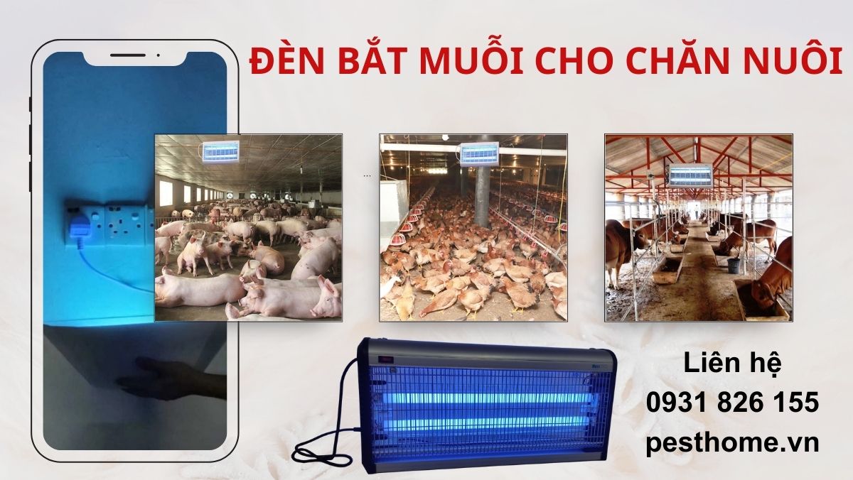 Đèn bắt muỗi cho chăn nuôi