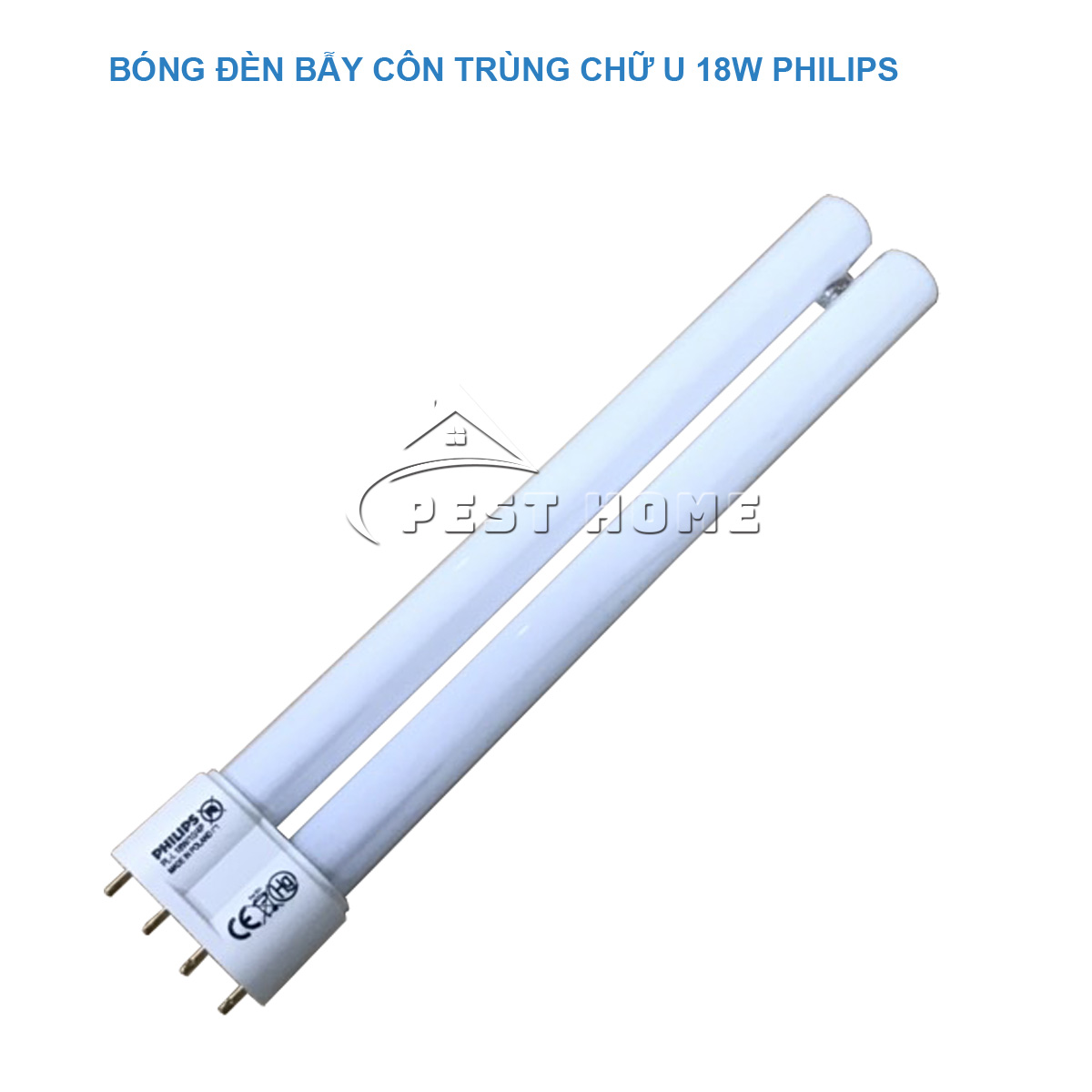 Bóng đèn bẫy côn trùng chữ U 18W philips