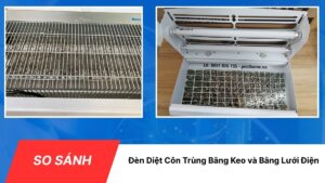So sánh đèn diệt côn trùng bằng keo và bằng lưới điện