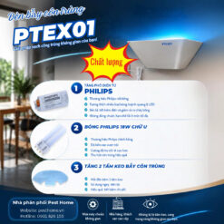 Điểm nổi bật đèn bẫy côn trùng Ptex 01